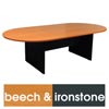 Logan Boardroom Table 2400X1200 Beech & Ironstone 