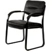 Ys Design Corkman Client Chair Black Leather 