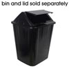 Italplast Waste Bin 32ltr  Black