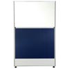 T8 Partitions 1200X600 Navy Fabric & Glass