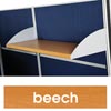 T8 Partitions Timber Shelf With Brackets Beech