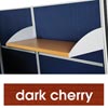 T8 Partitions Timber Shelf With Brackets Dark Cherry