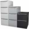 STEELCO FILING CABINET4 Drawer White Satin