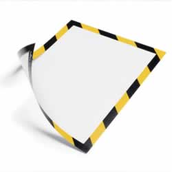 DURABLE DURAFRAME SECURITY A4 Yellow/Black - Pack of 2 