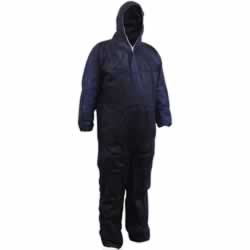 MAXISAFE DISPOSABLE COVERALLS Polypropylene Washable Blue Large
