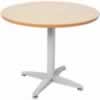 RAPID SPAN ROUND TABLE D1200mm Beech Top Silver Base 