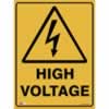 SAFETY SIGNAGE - WARNING High Voltage 450mmx600mm Metal 