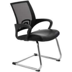 ACE VIEW VISITORS CHAIRWith Arms Black