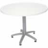 RAPID SPAN ROUND TABLE D1200mm White Top Silver Base 