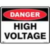 SAFETY SIGNAGE - DANGER High Voltage 450mmx600mm Metal 