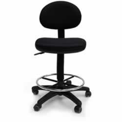 WERK RX-2 DRAFTING CHAIRBlack With Foot Ring