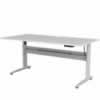 CONSET ELECTRIC SIT STAND DESKWhite Top 1600x800White Frame