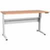 CONSET 501-15 ELECTRIC DESK White Frame Beech Top 1500x800mm