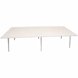 Rapid Air Boardroom Table2 Piece White top Double Stage3200mm x 1200mm x 750mm H