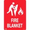 SAFETY SIGNAGE - FIRE Fire Blanket 450mmx600mm Metal
