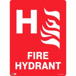 SAFETY SIGNAGE - FIRE Fire Hydrant W/ H 450mmx600mm Polypropylene