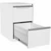 STEELCO FILING CABINET2 Drawer White Satin