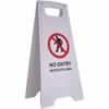 CLEANLINK SAFETY SIGN No Entry Restricted Area 32x31x65cm White