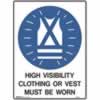 BRADY MANDATORY SIGNHi-Visibility Clothing450x600mm Metal
