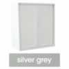 STEELCO TAMBOUR DOOR CUPBOARD2 Shelf Silver GreyH1015xW1200xD463mm