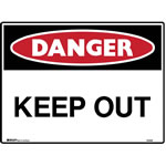 Brady Danger Sign Keep Out 600x450 Polypropylene