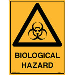 Brady Warning Sign Biological Hazard 600x450 Metal