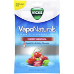 Vicks Vaponaturals Throat Lozenges Cherry Menthol Pack 19