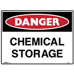 Brady Danger Sign Chemical Storage Polypropylene