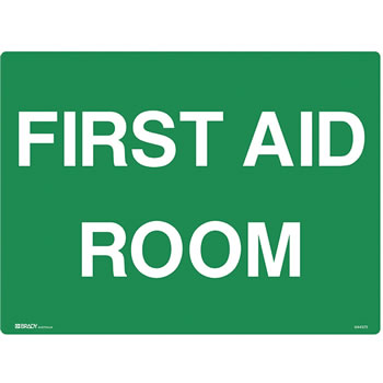 Brady Emergency Sign First Aid Room 450X600mm Metal