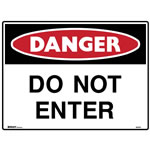 Brady Danger Sign Do Not Enter Metal