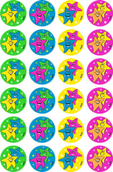 Stickers ATA Fluoro Stars