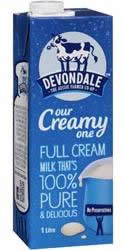 Devondale Uht Milk Full Cream 1lt
