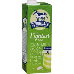 Devondale Uht Milk Skim 1lt
