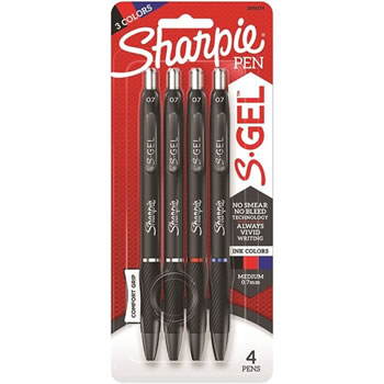 Education Plus – Sharpie S-Gel Pens assorted Pack 4