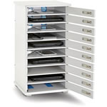 LapCabby Lyte 10 Device  Horizontal Laptop Charging Locker White