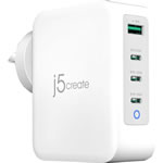 J5Create Gan USB-C 4-Port Charger For Phone Tablet or Laptop